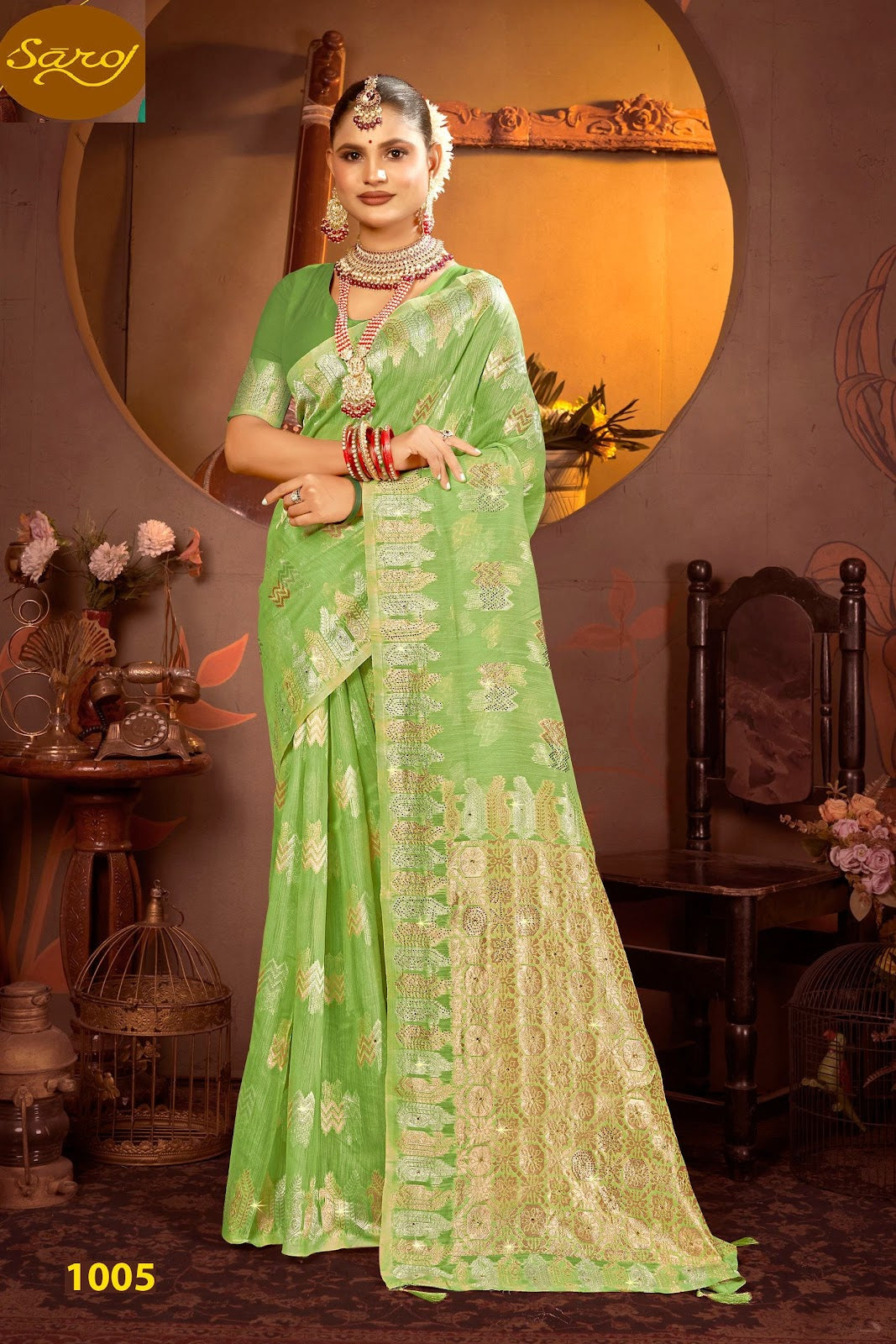 Spicy Linen Saroski Vol 2 Saroj Silk Sarees Supplier Gujarat