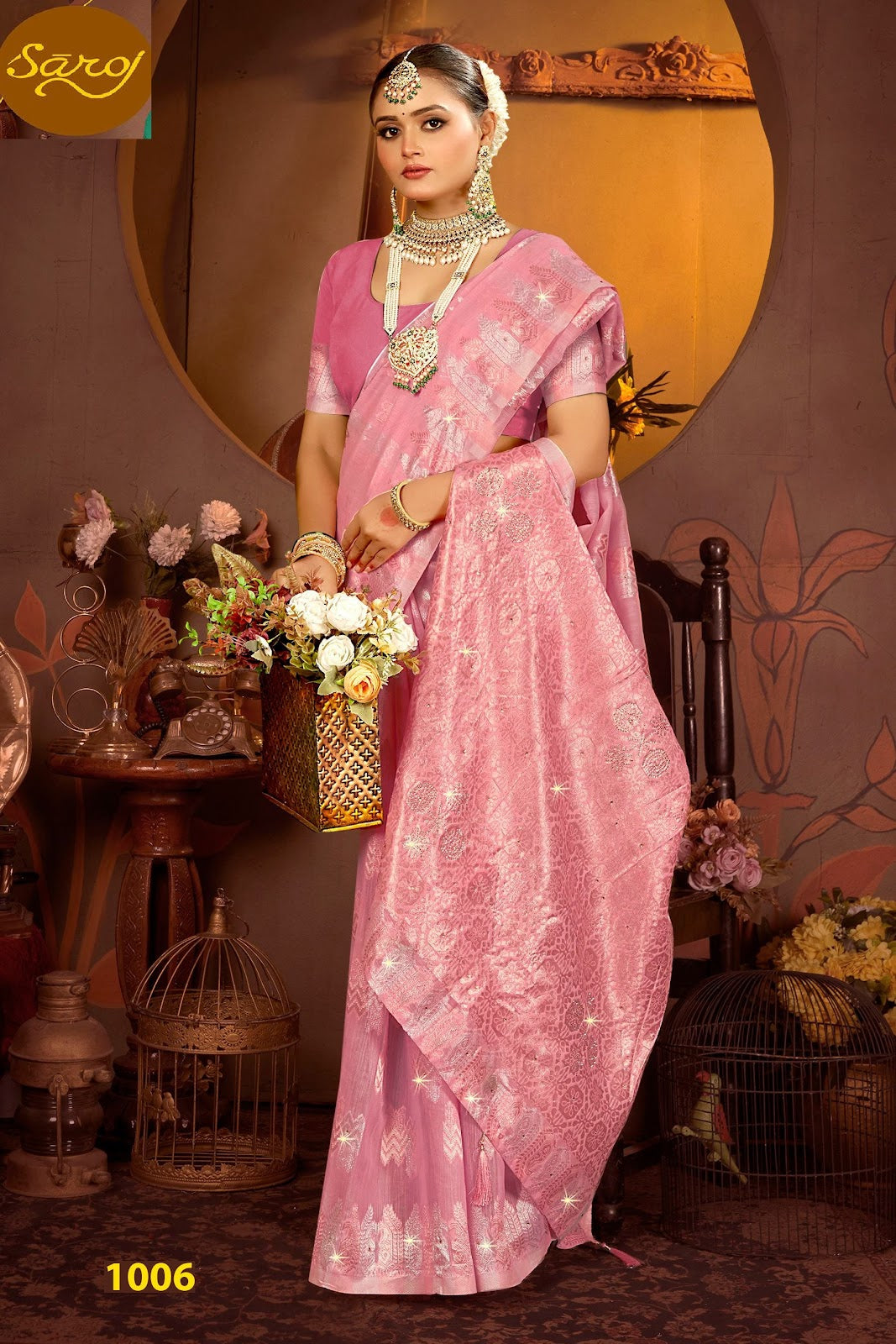 Spicy Linen Saroski Vol 2 Saroj Silk Sarees Supplier Gujarat