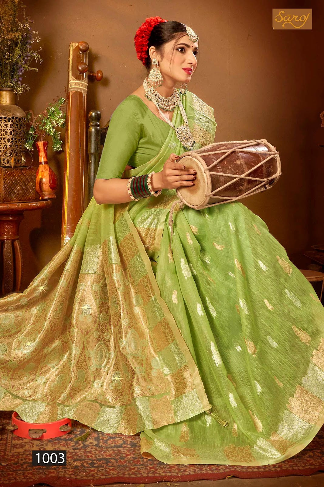 Spicy Linen Saroski Vol 3 Saroj Silk Sarees Wholesale Price