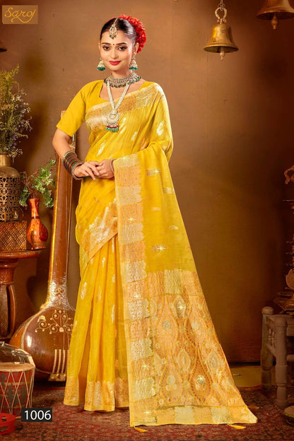 Spicy Linen Saroski Vol 3 Saroj Silk Sarees Wholesale Price