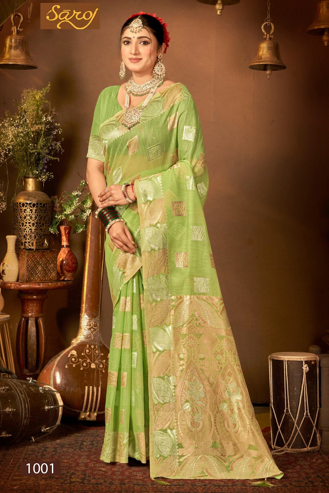 Spicy Linen Saroski Vol 4 Saroj Silk Sarees Manufacturer Gujarat