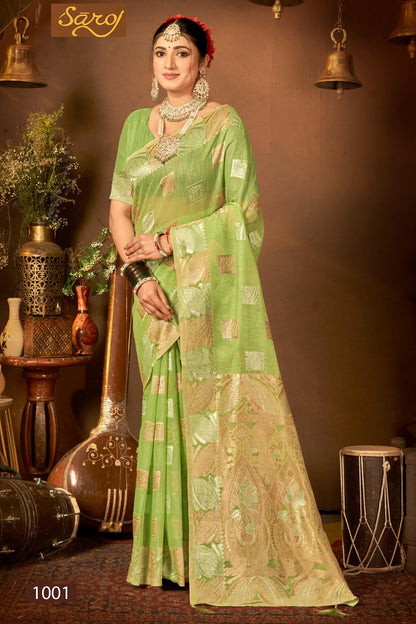 Spicy Linen Saroski Vol 4 Saroj Silk Sarees Manufacturer Gujarat