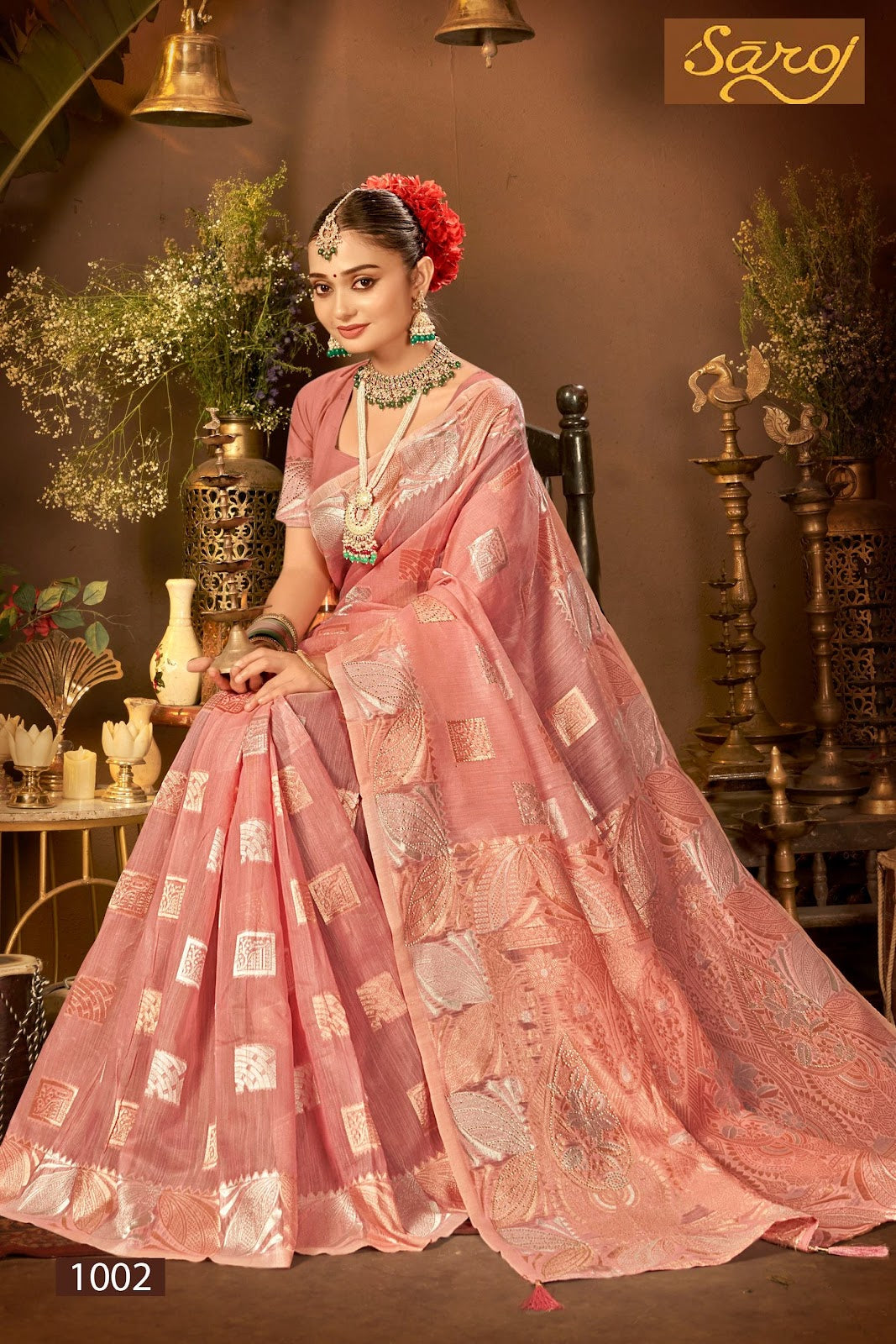 Spicy Linen Saroski Vol 4 Saroj Silk Sarees Manufacturer Gujarat