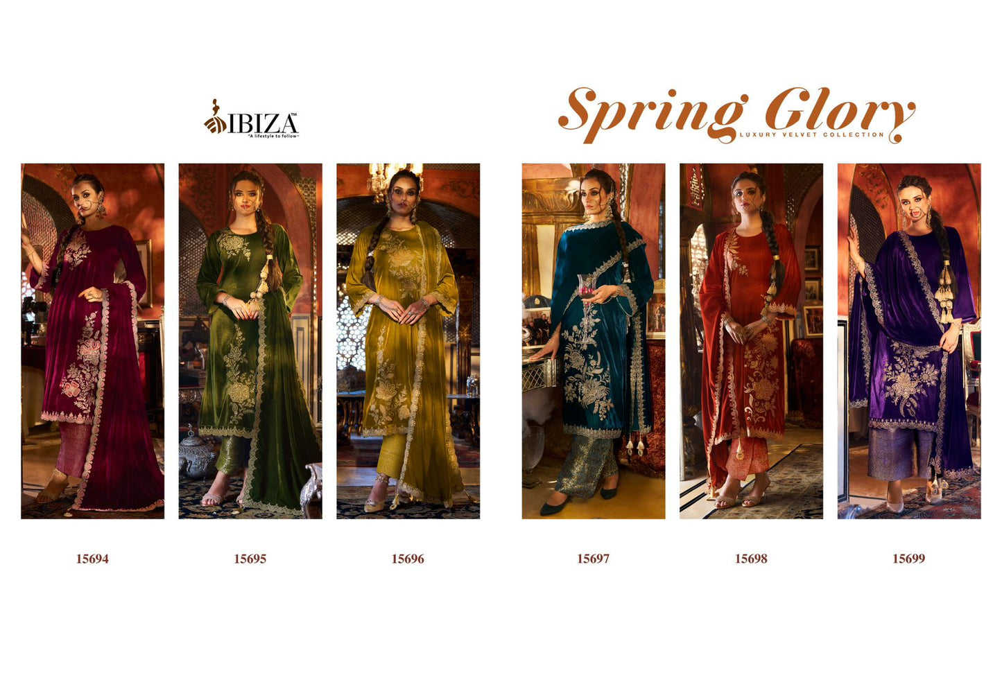 Spring Glory Ibiza Velvet Suits Exporter Gujarat