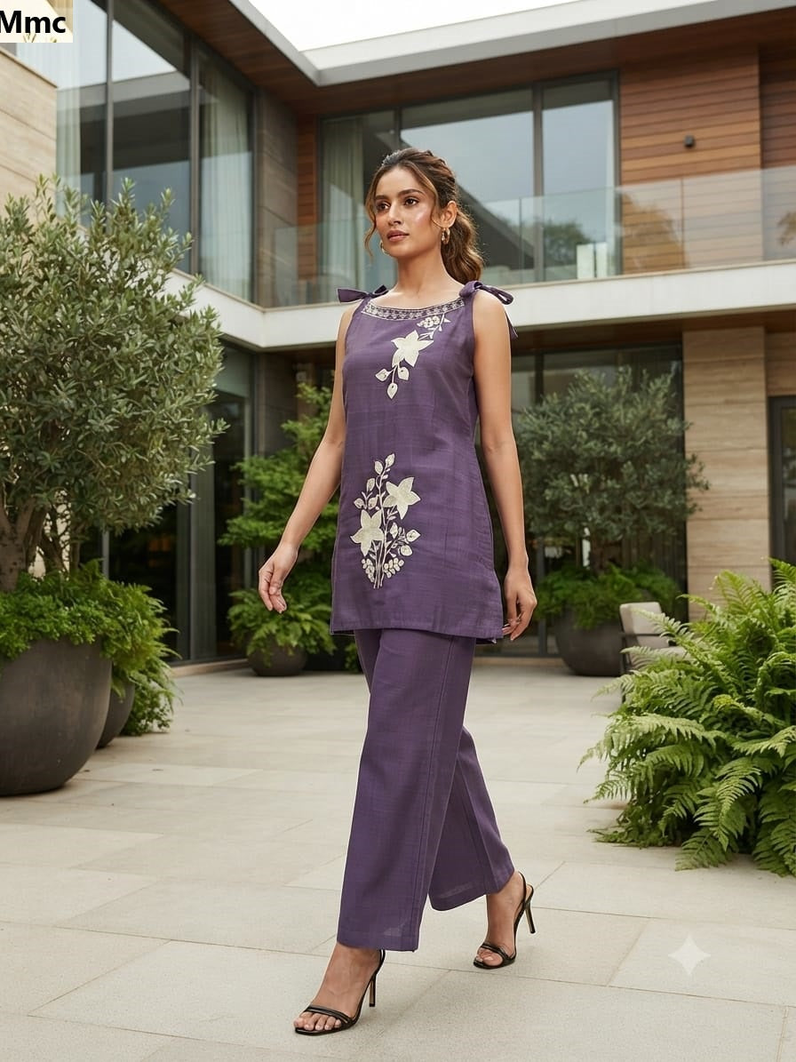 Square Neckline Mmc Vatican Co Ord Set Manufacturer Gujarat