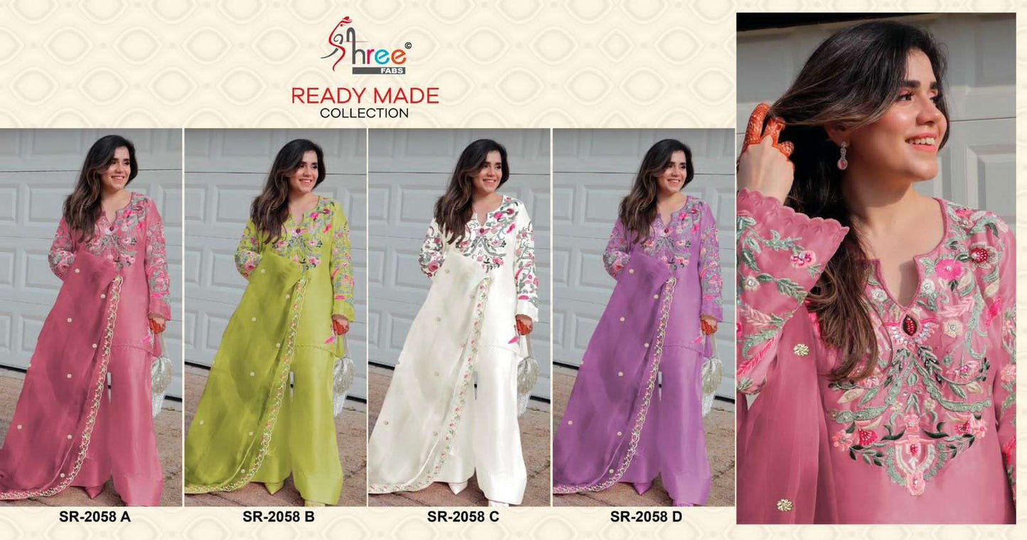 Sr 2058 Shree Fabs Viscose Pakistani Readymade Suits Exporter Gujarat