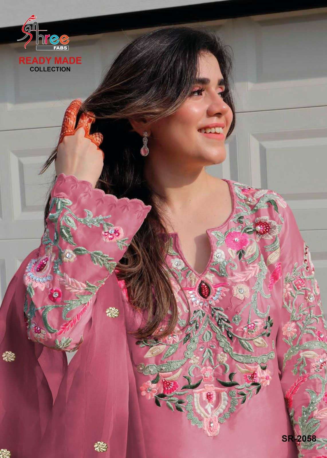 Sr 2058 Shree Fabs Viscose Pakistani Readymade Suits Exporter Gujarat