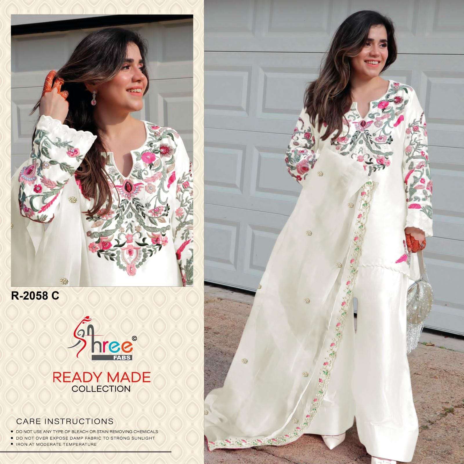 Sr 2058 Shree Fabs Viscose Pakistani Readymade Suits Exporter Gujarat