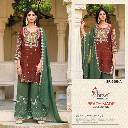 Sr 2059 Shree Fabs Pakistani Readymade Suits Wholesaler Gujarat