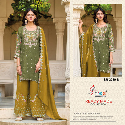 Sr 2059 Shree Fabs Pakistani Readymade Suits Wholesaler Gujarat