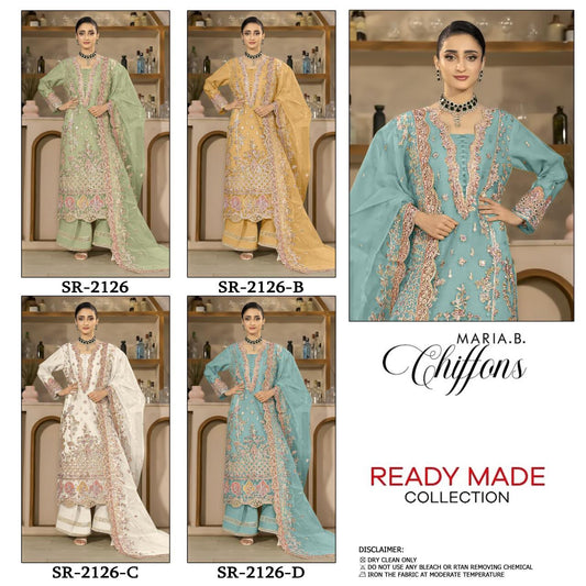 Sr 2126 Shree Fabs Chiffon Pakistani Readymade Suits Manufacturer Gujarat