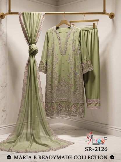 Sr 2126 Shree Fabs Chiffon Pakistani Readymade Suits Manufacturer Gujarat