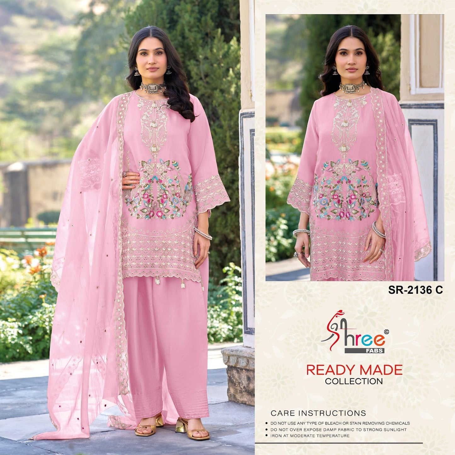 Sr 2136 Abcde Shree Fabs Viscose Pakistani Readymade Suits Wholesale Price