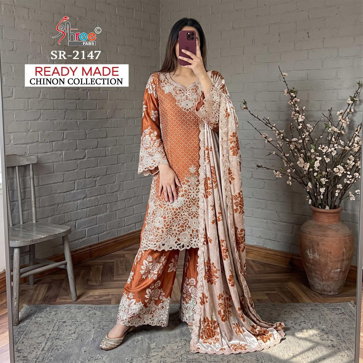Sr 2147 Shree Fabs Chinon Pakistani Readymade Suits Manufacturer Ahmedabad