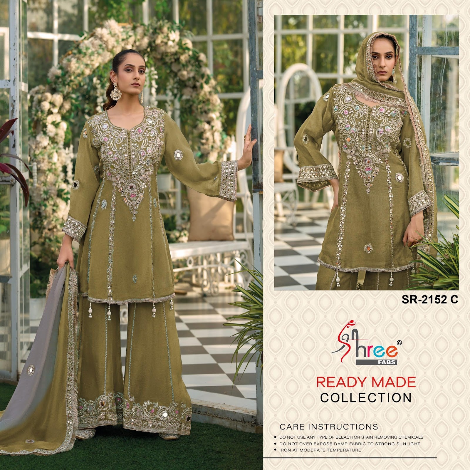 Sr 2152 Shree Fabs Chiffon Pakistani Readymade Suits Wholesale Rate