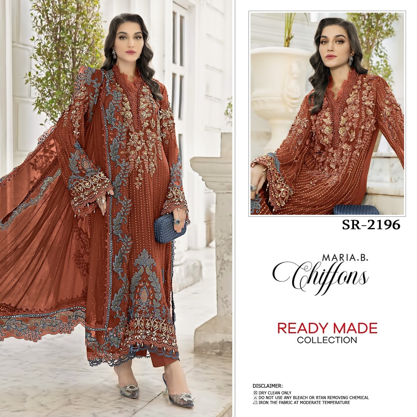 Sr 2196 Shree Fabs Chiffon Pakistani Readymade Suits Wholesale