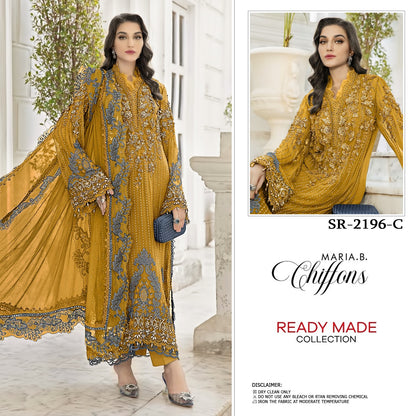Sr 2196 Shree Fabs Chiffon Pakistani Readymade Suits Wholesale