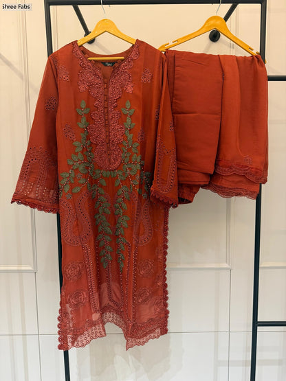 Sr 2208 Shree Fabs Chiffon Pakistani Readymade Suits Exporter Gujarat