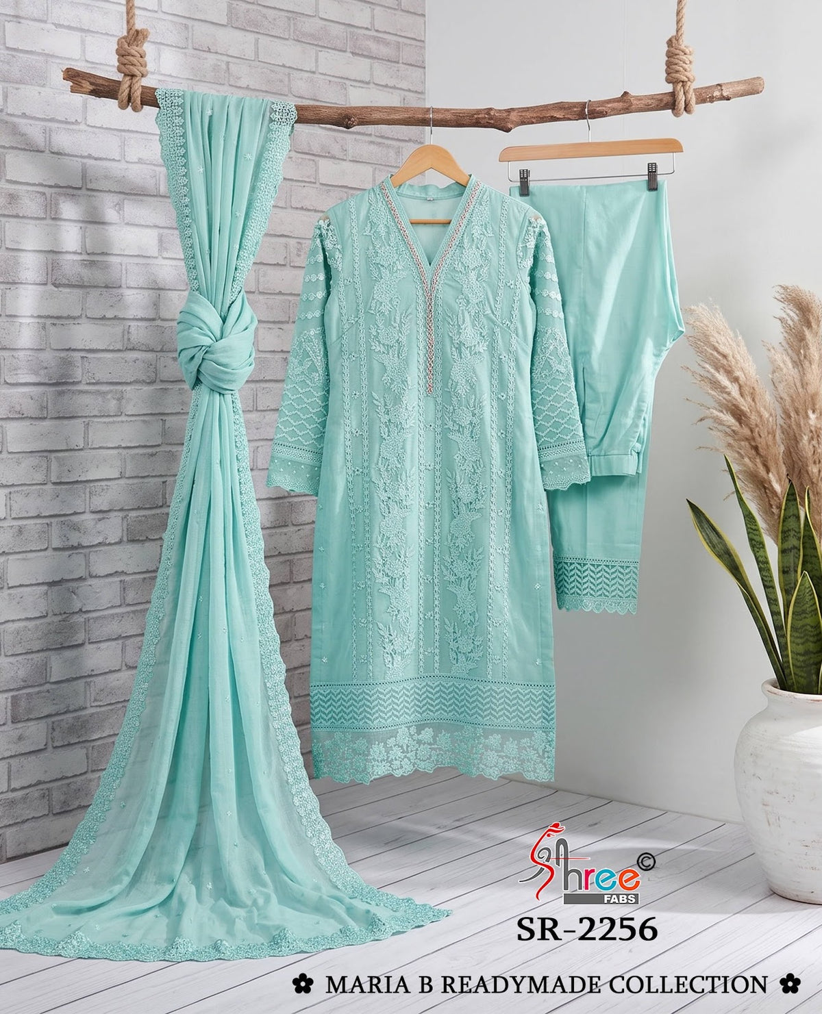 Sr 2256 Shree Fabs Chiffon Pakistani Readymade Suits Exporter India