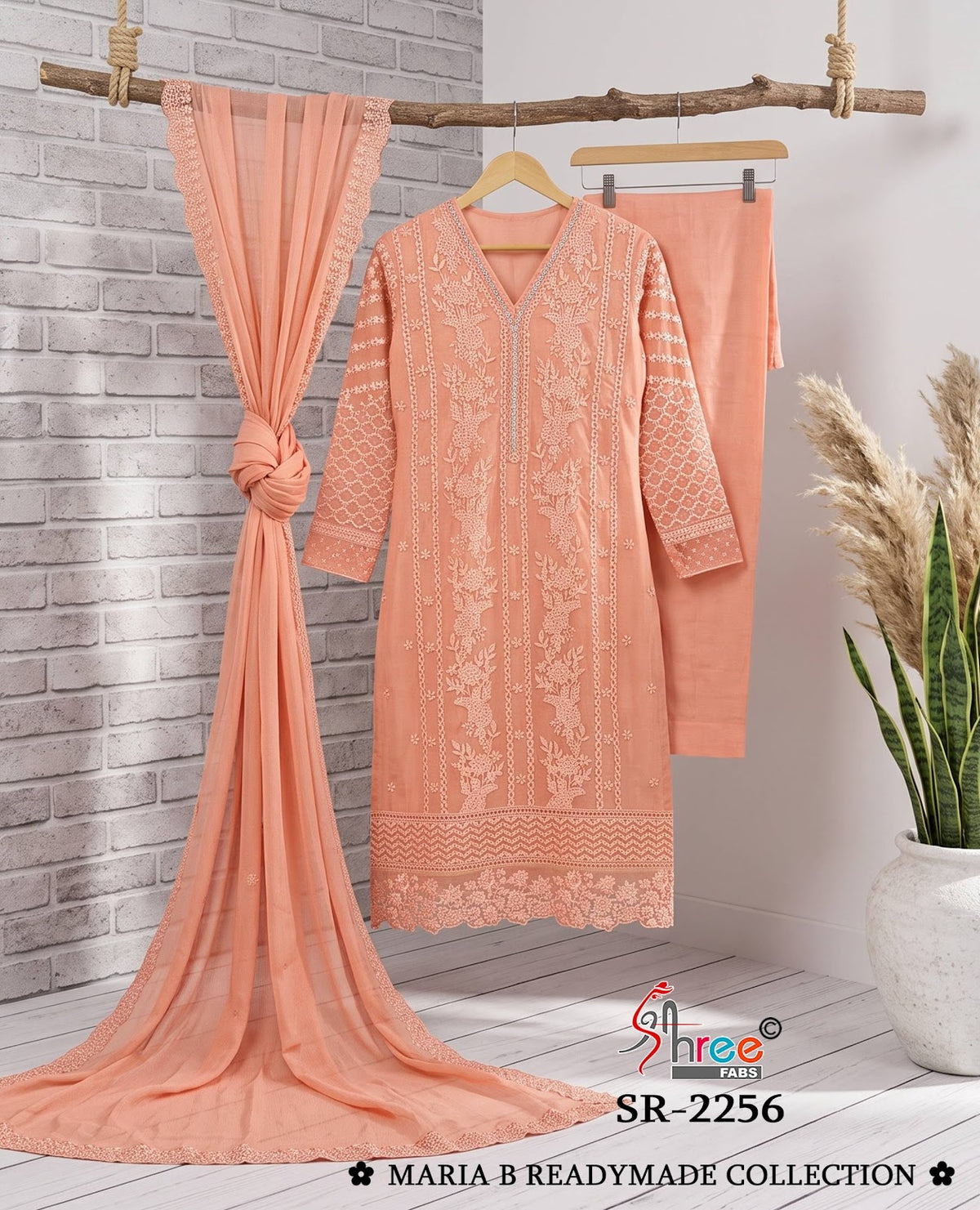 Sr 2256 Shree Fabs Chiffon Pakistani Readymade Suits Exporter India