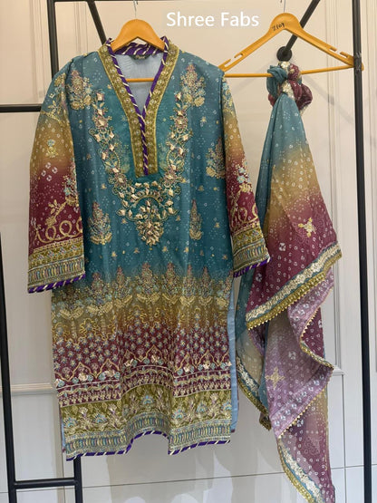 Sr 2351 Abcde Shree Fabs Chiffon Pakistani Readymade Suits Exporter India