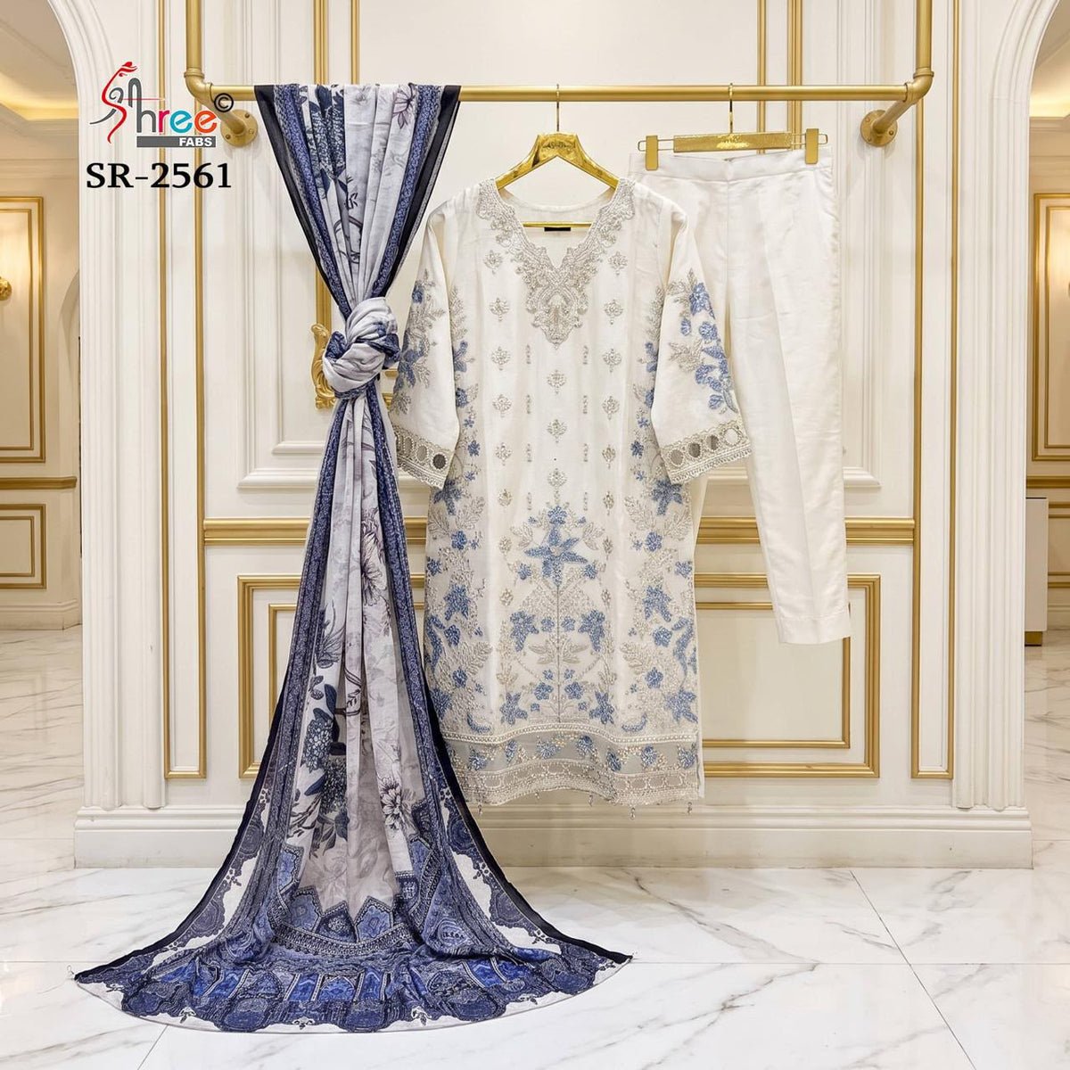 Sr 2561 Shree Fabs Cotton Lawn Pakistani Readymade Suits Manufacturer Ahmedabad