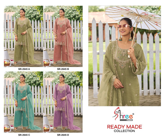 Sr 2645 Shree Fabs Viscose Pakistani Readymade Suits Supplier India