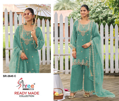 Sr 2645 Shree Fabs Viscose Pakistani Readymade Suits Supplier India
