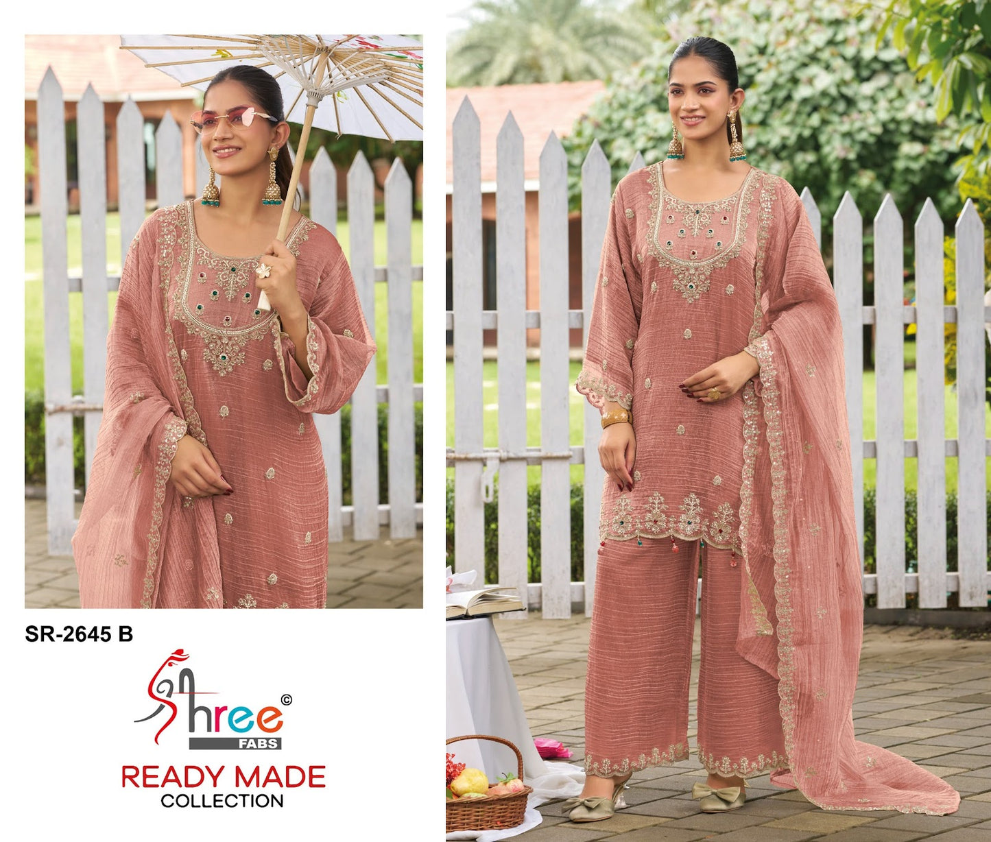 Sr 2645 Shree Fabs Viscose Pakistani Readymade Suits Supplier India