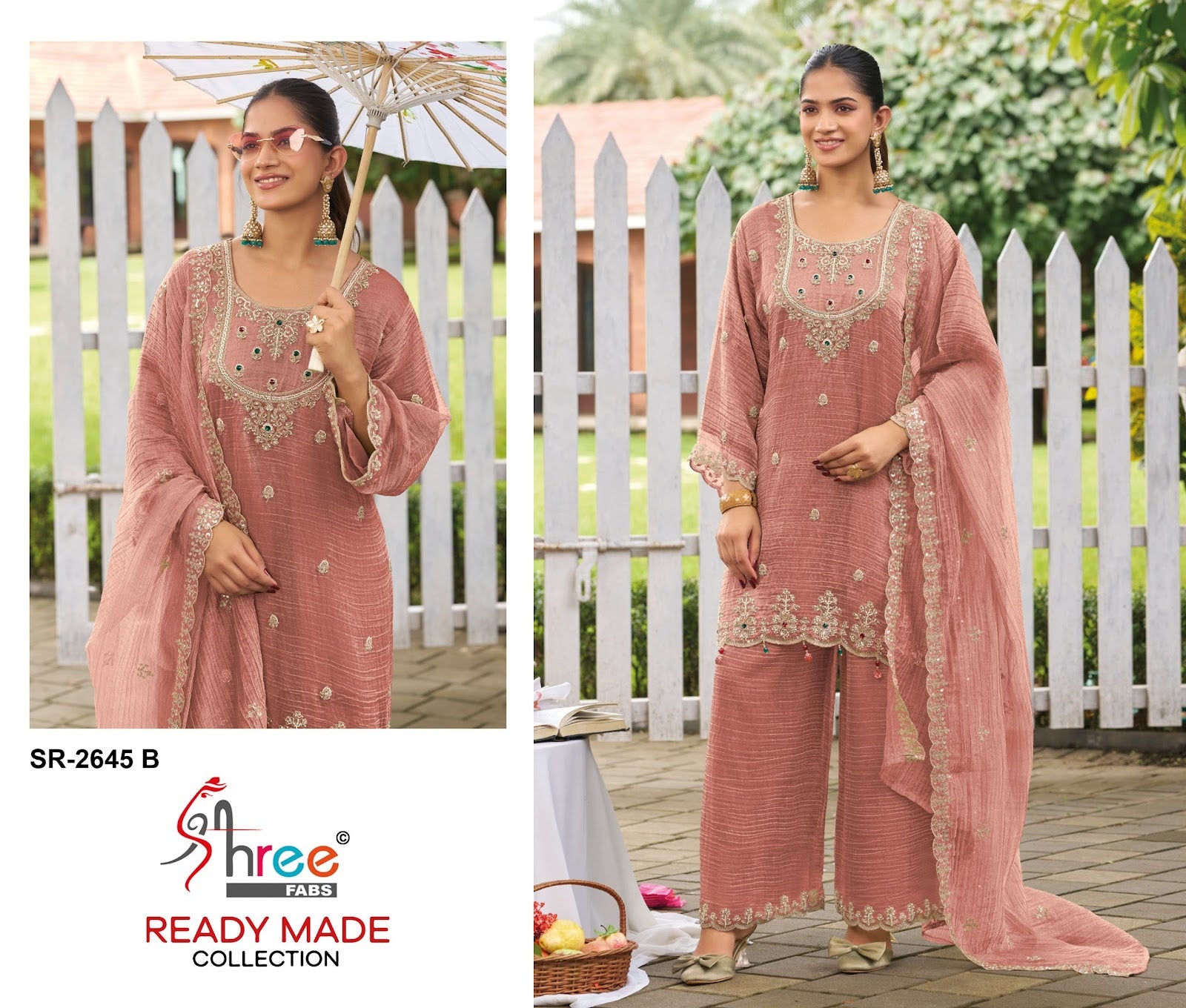Sr 2645 Shree Fabs Viscose Pakistani Readymade Suits Supplier India