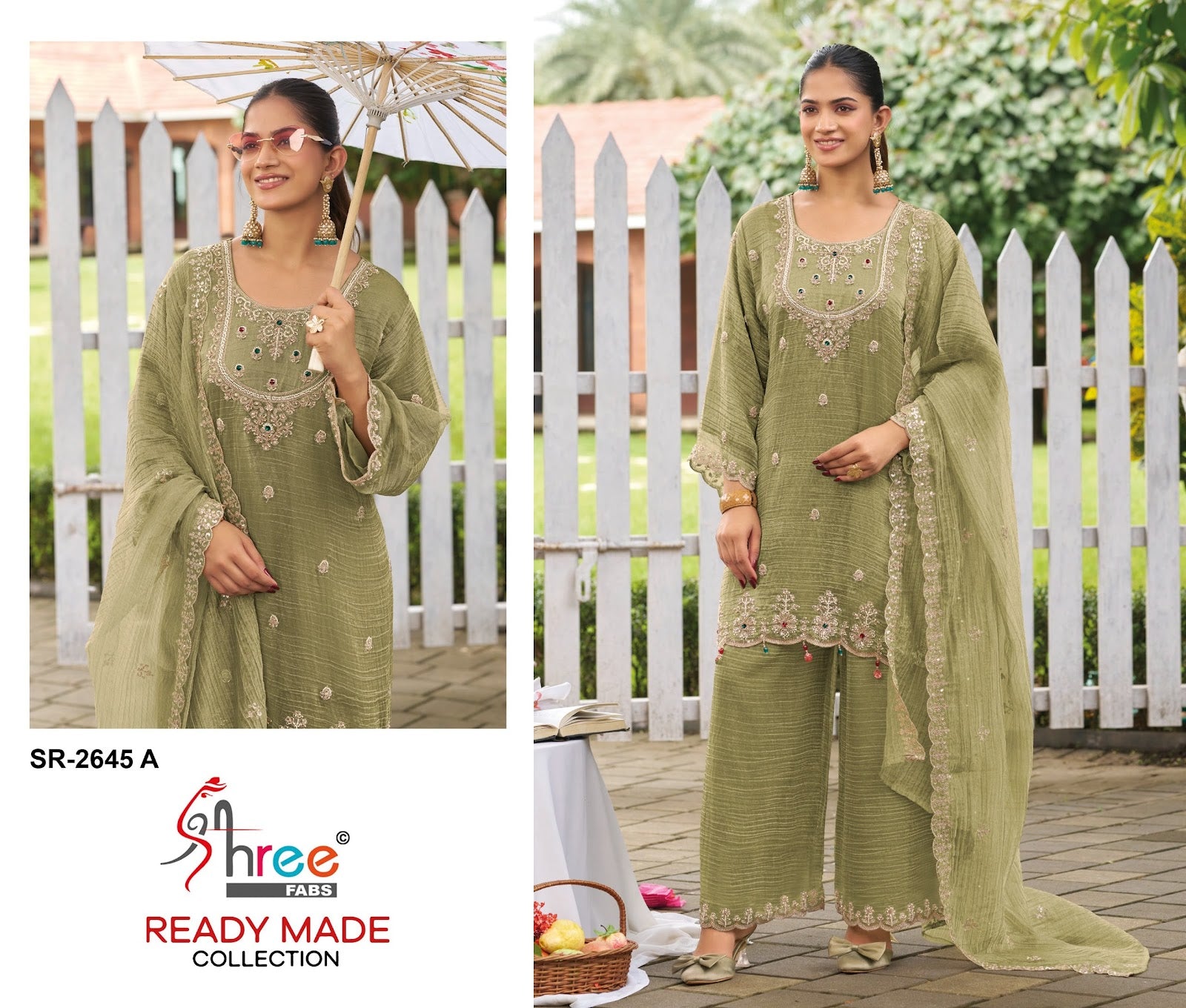 Sr 2645 Shree Fabs Viscose Pakistani Readymade Suits Supplier India