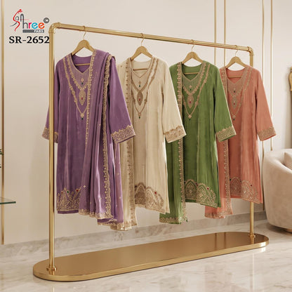 Sr 2652 Shree Fabs Tissue Pakistani Readymade Suits Supplier