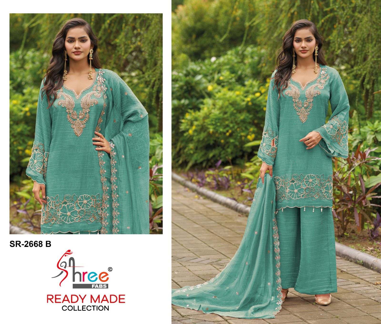 Sr 2668 Shree Fabs Viscose Pakistani Readymade Suits Manufacturer India