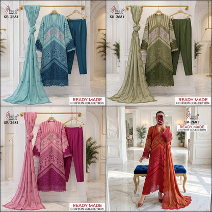 Sr 2681 Shree Fabs Crystal Pakistani Readymade Suits Manufacturer
