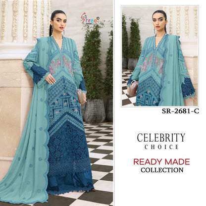 Sr 2681 Shree Fabs Crystal Pakistani Readymade Suits Manufacturer