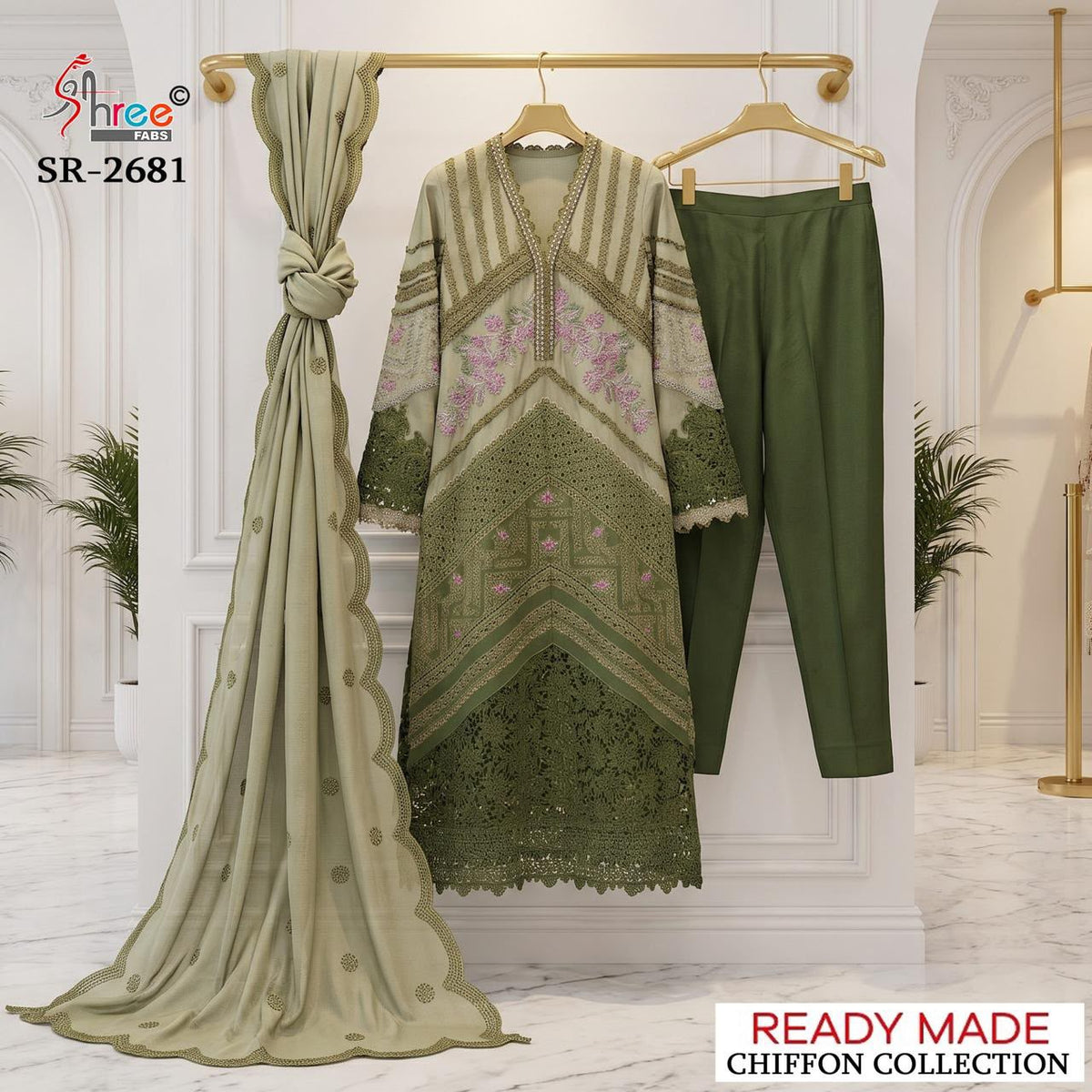 Sr 2681 Shree Fabs Crystal Pakistani Readymade Suits Manufacturer