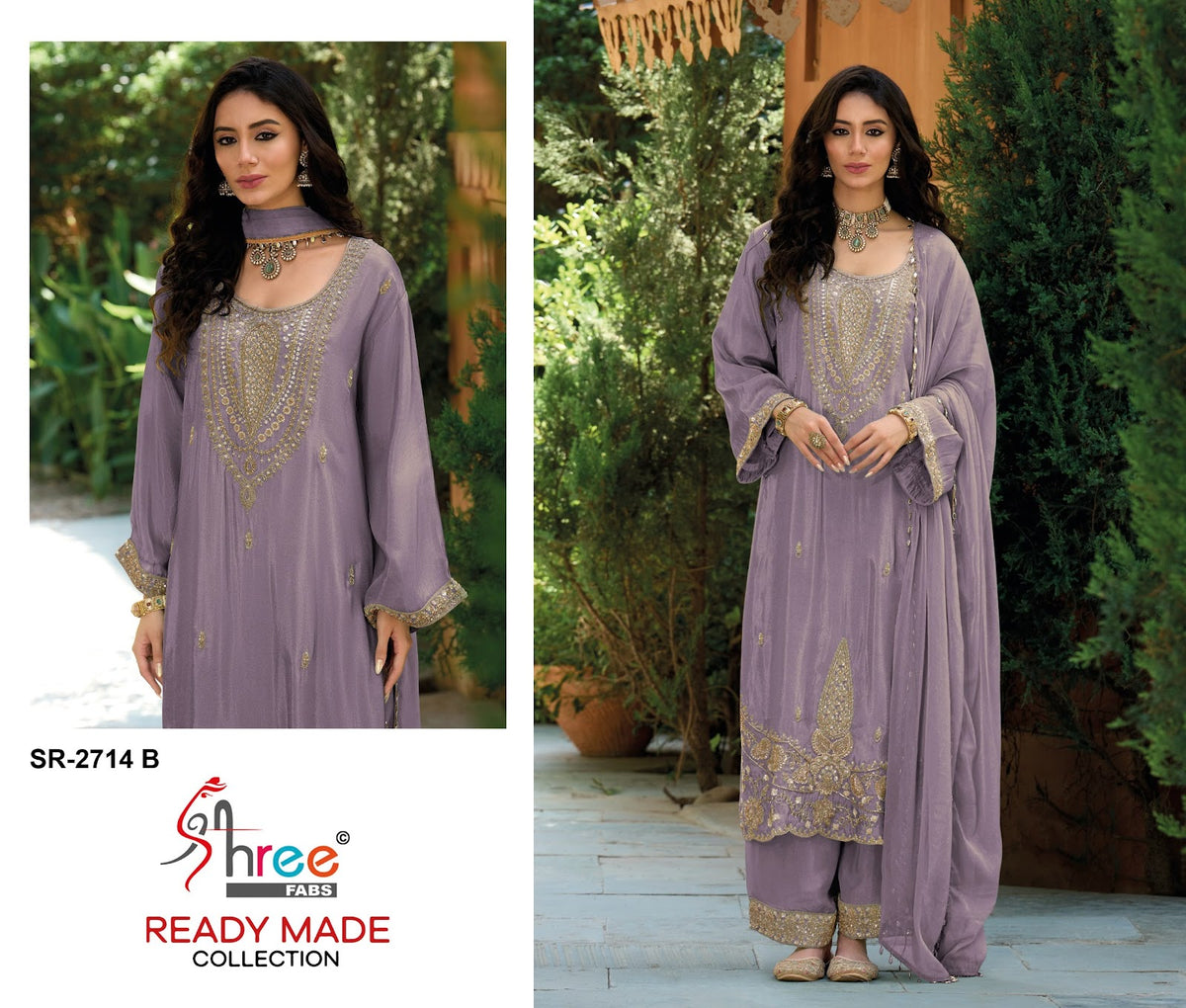 Sr 2714 Shree Fabs Tissue Pakistani Readymade Suits Manufacturer India