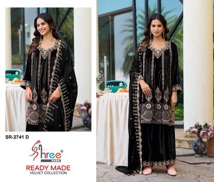 Sr 2741 Shree Fabs Premium Readymade Velvet Suits Manufacturer Gujarat