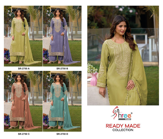Sr 2750 Shree Fabs Viscose Tissue Pakistani Readymade Suits Exporter