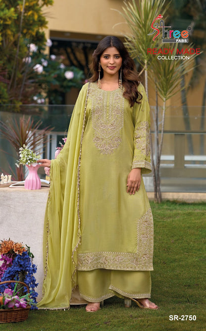 Sr 2750 Shree Fabs Viscose Tissue Pakistani Readymade Suits Exporter