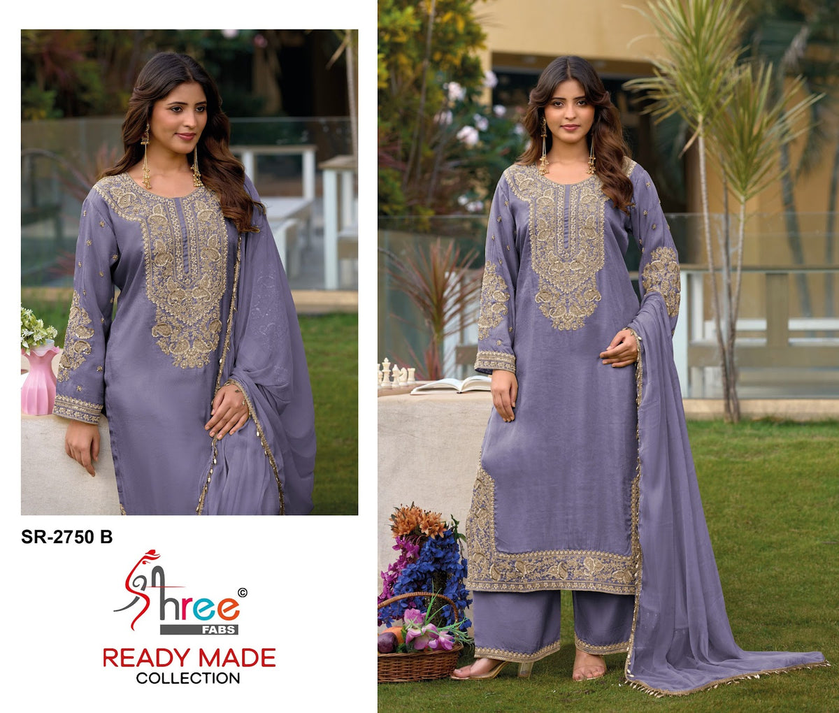 Sr 2750 Shree Fabs Viscose Tissue Pakistani Readymade Suits Exporter