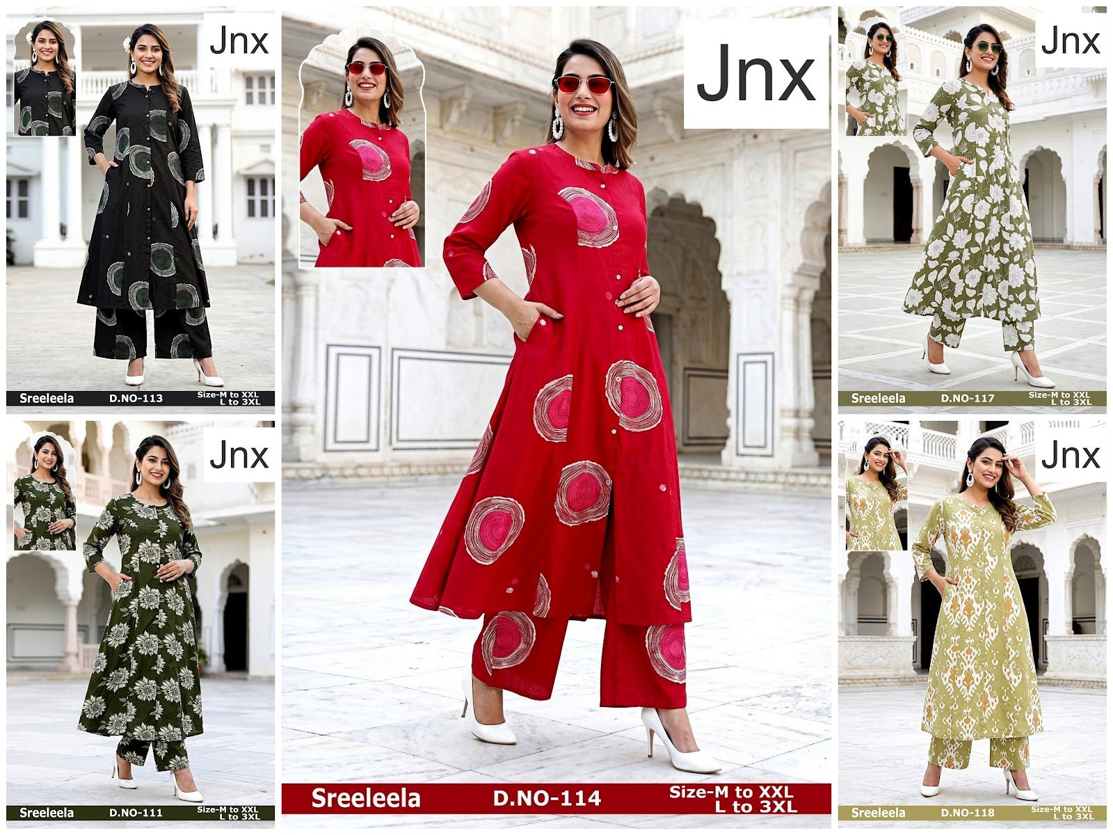 Sreeleela Jnx Rayon Kurti Plazzo Set Manufacturer