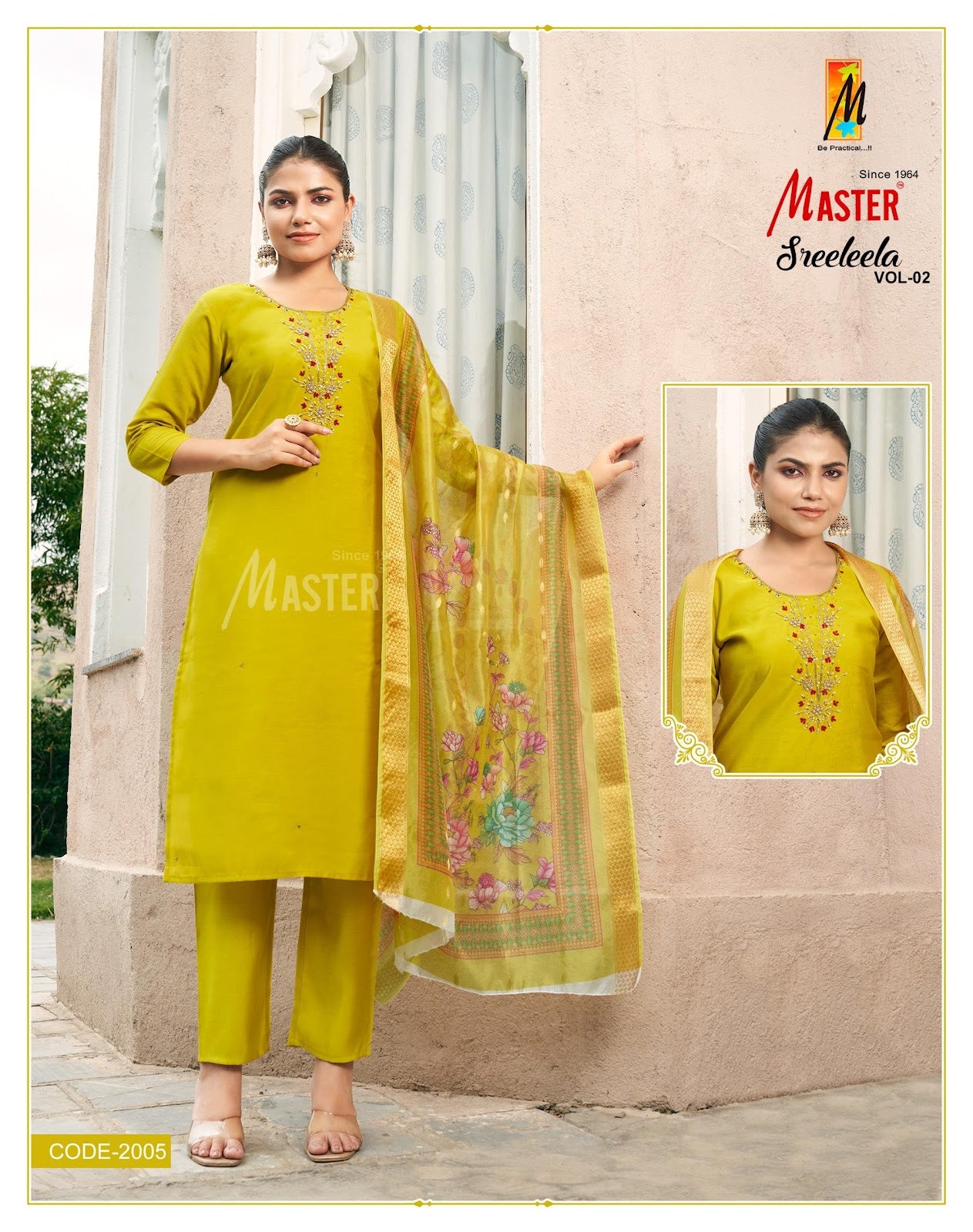 Sreeleela Vol 2 Master Roman Silk Readymade Pant Style Suits Manufacturer Ahmedabad