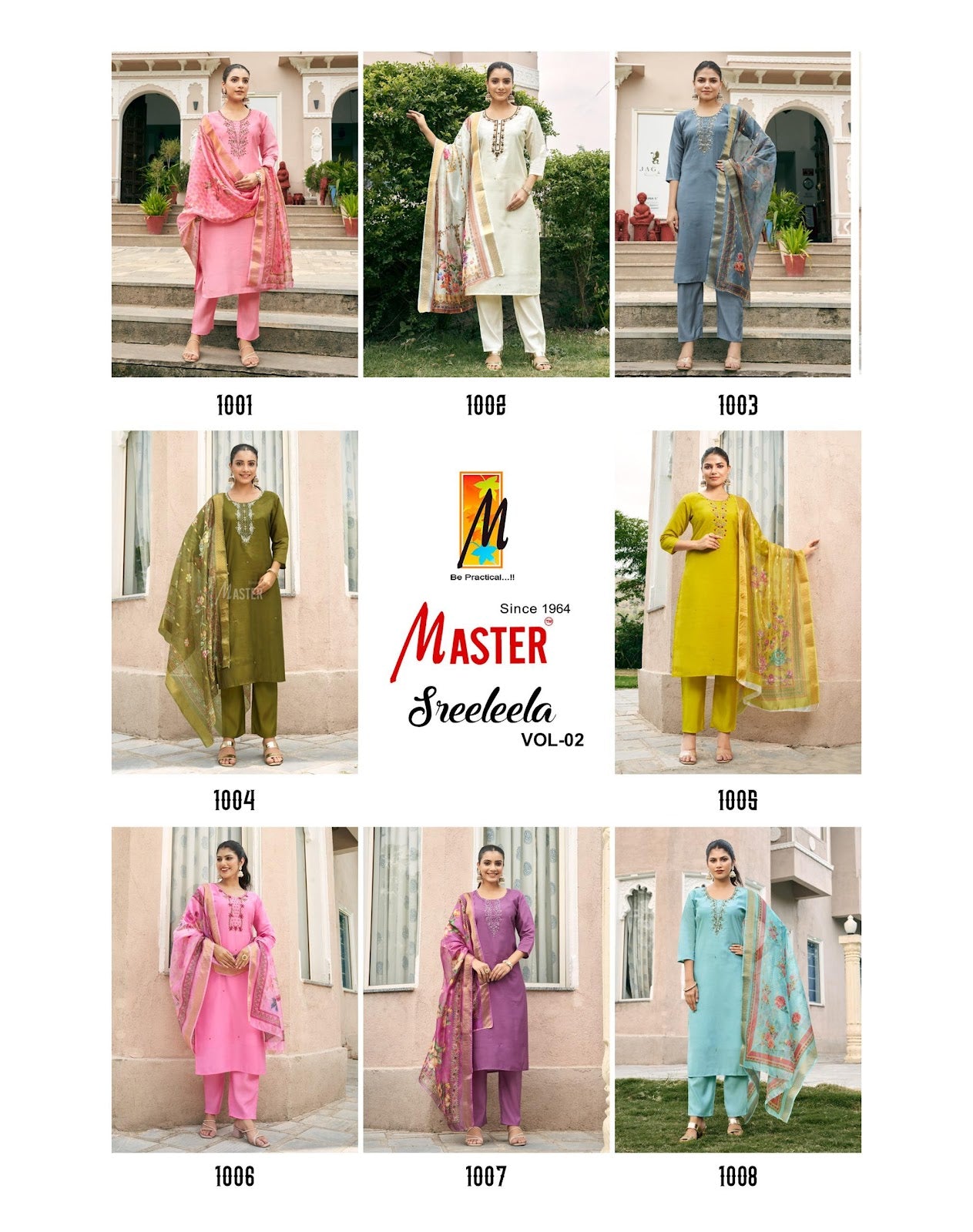 Sreeleela Vol 2 Master Roman Silk Readymade Pant Style Suits Manufacturer Ahmedabad