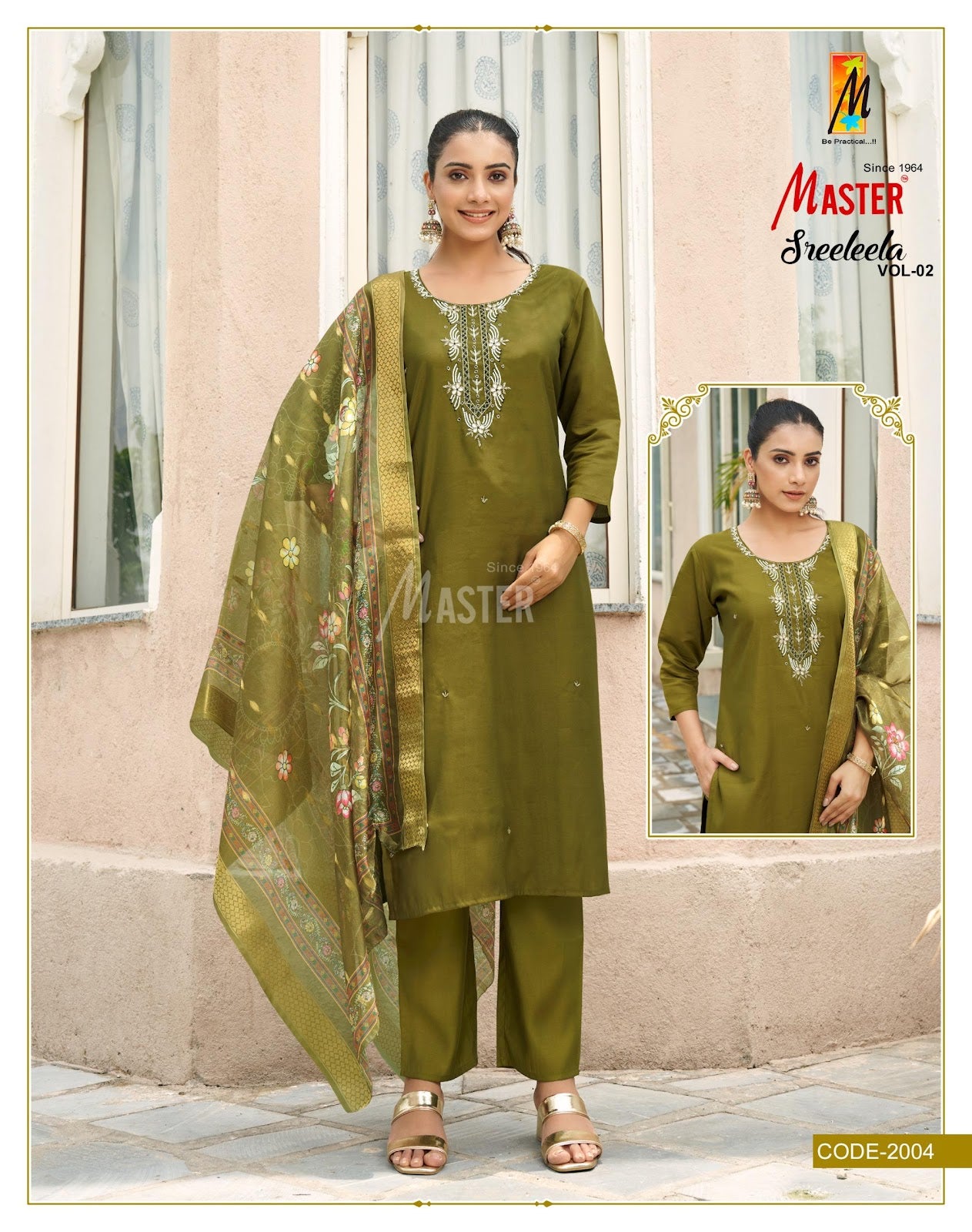 Sreeleela Vol 2 Master Roman Silk Readymade Pant Style Suits Manufacturer Ahmedabad