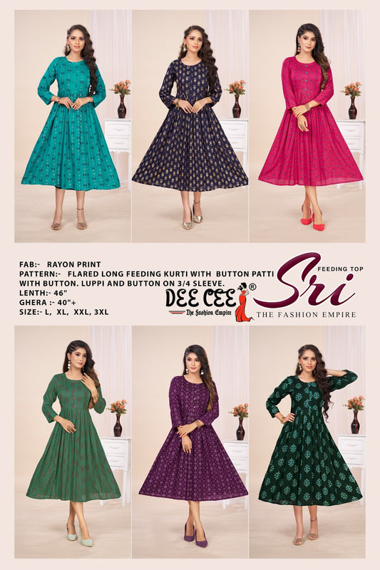 Sri Deecee Rayon Feeding Kurtis Manufacturer