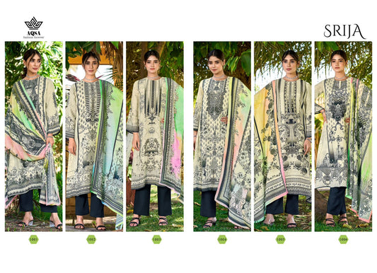 Srija Aqsa Muslin Silk Pant Style Suits Exporter Ahmedabad