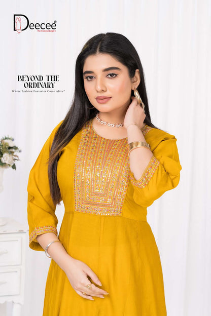 Sringar Deecee Roman Silk Anarkali Kurtis Wholesale