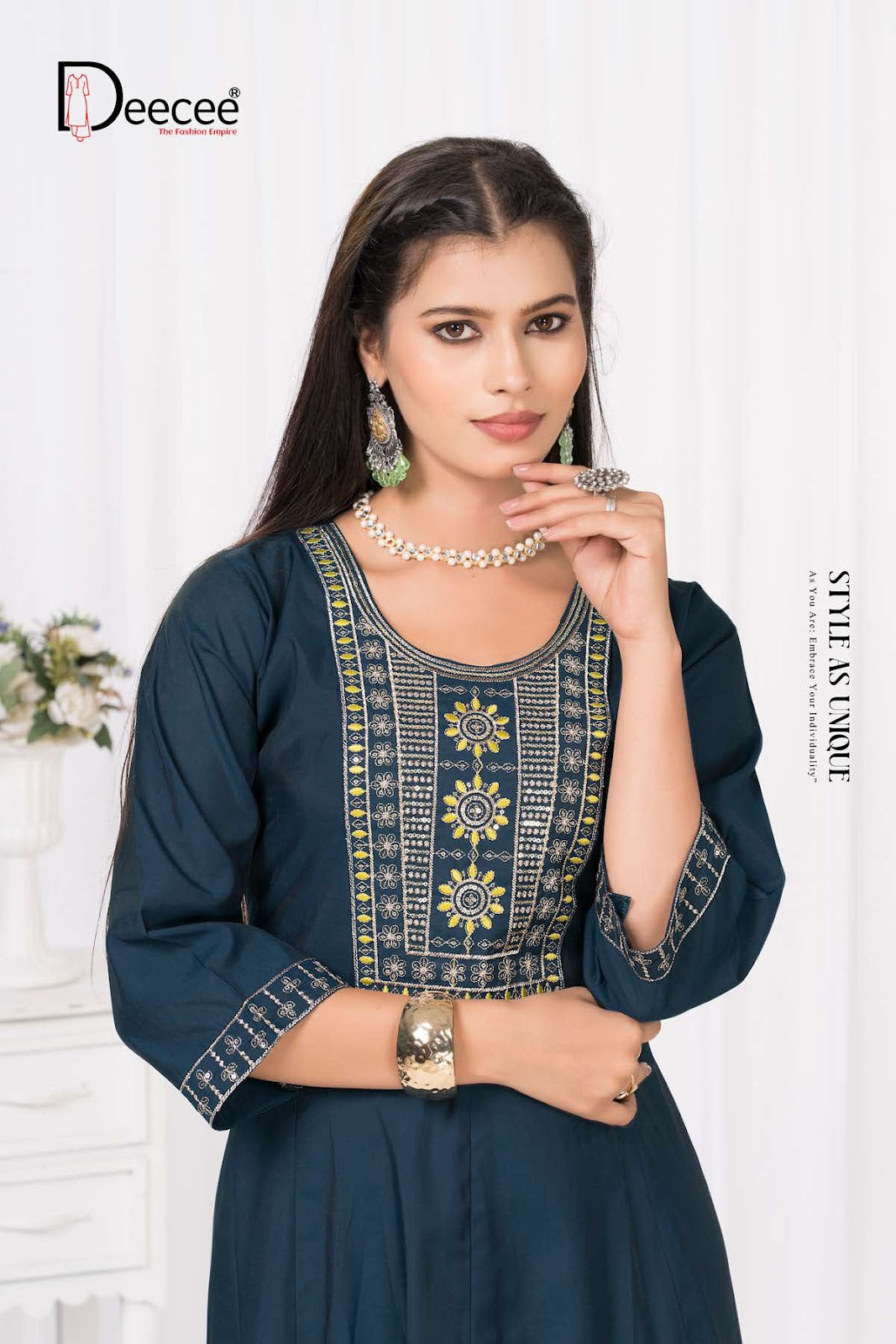 Sringar Deecee Roman Silk Anarkali Kurtis Wholesale