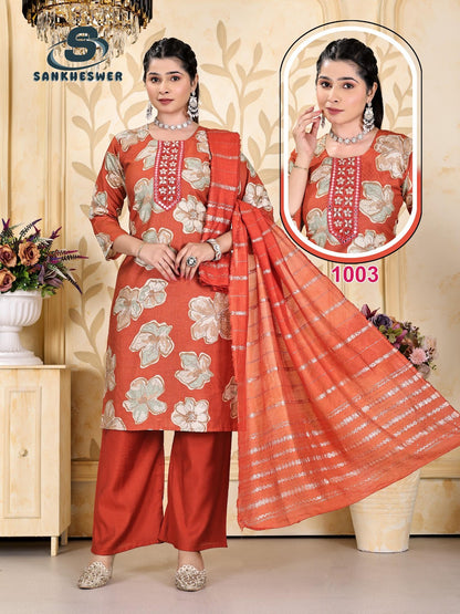 Sringar Vol 1 Sankheswer Viscose Readymade Plazzo Style Suits Exporter